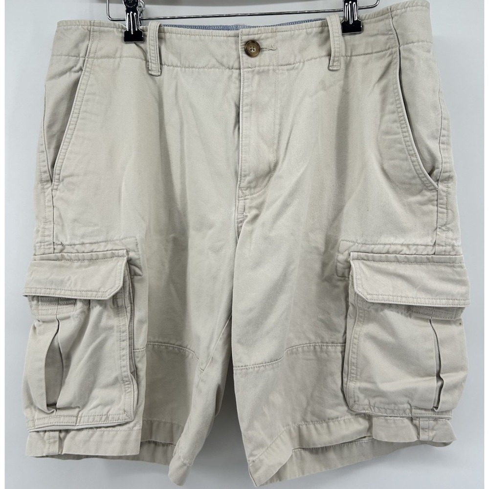 Tommy Hilfiger Classic Fit Cargo Shorts Beige Men's Size 33